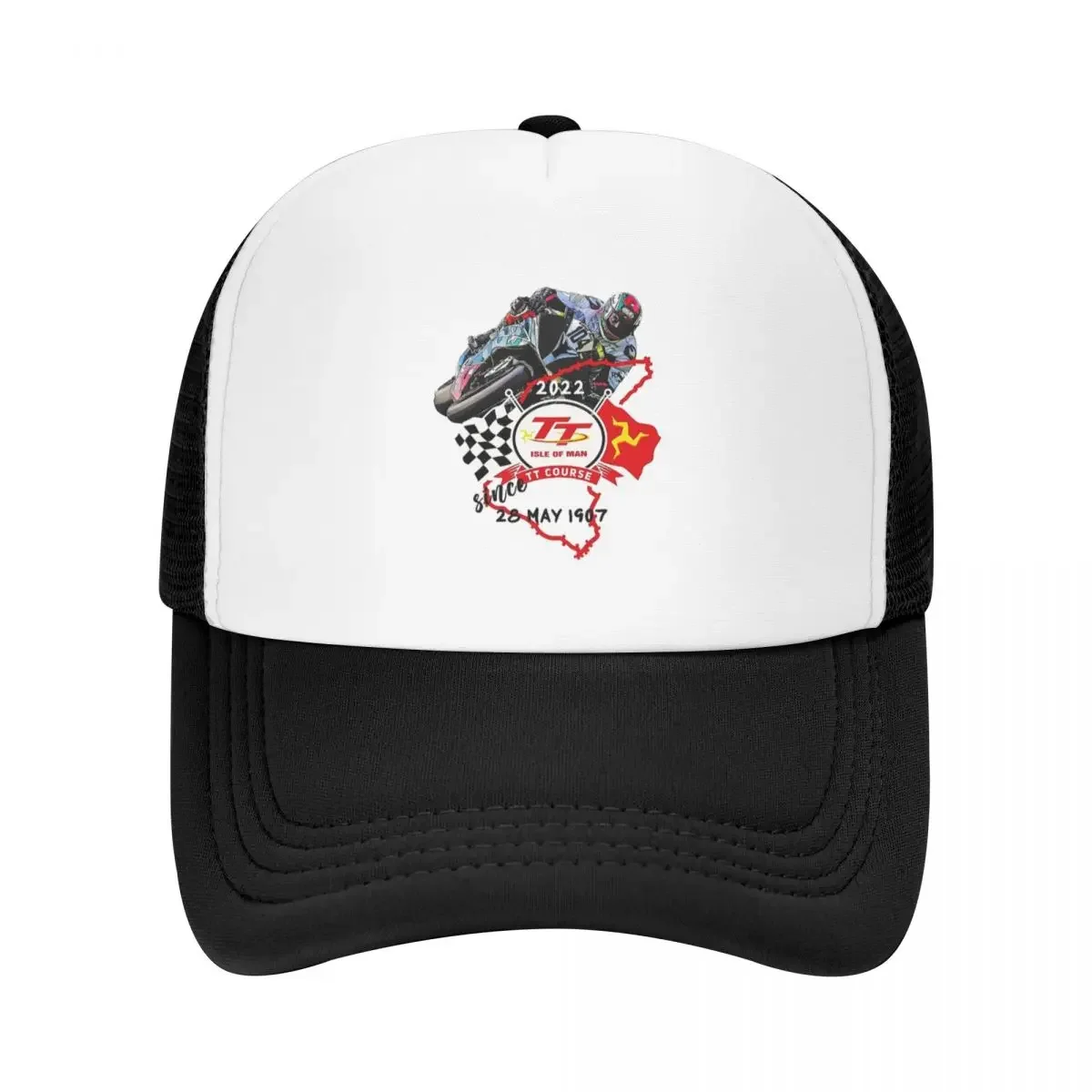 

Isle Of Man TT Motorcycle Cap Fashion Casual Mesh Baseball Caps Adjustable Hat Hip Hop Summer Unisex Baseball Hats Polychromatic
