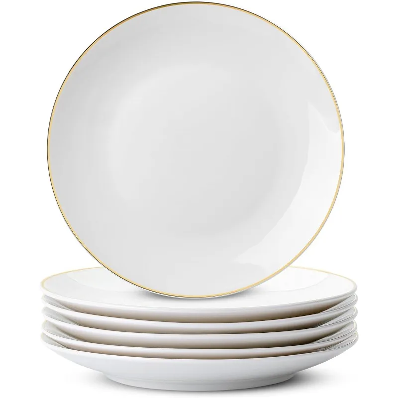 Imagem -05 - Porcelana Dinner Plates Grupo Pratos Brancos Conjunto de 12 105