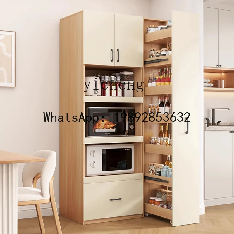 ABC  household narrow cabinet tea cabinet solid  integrated wall living room snack locker