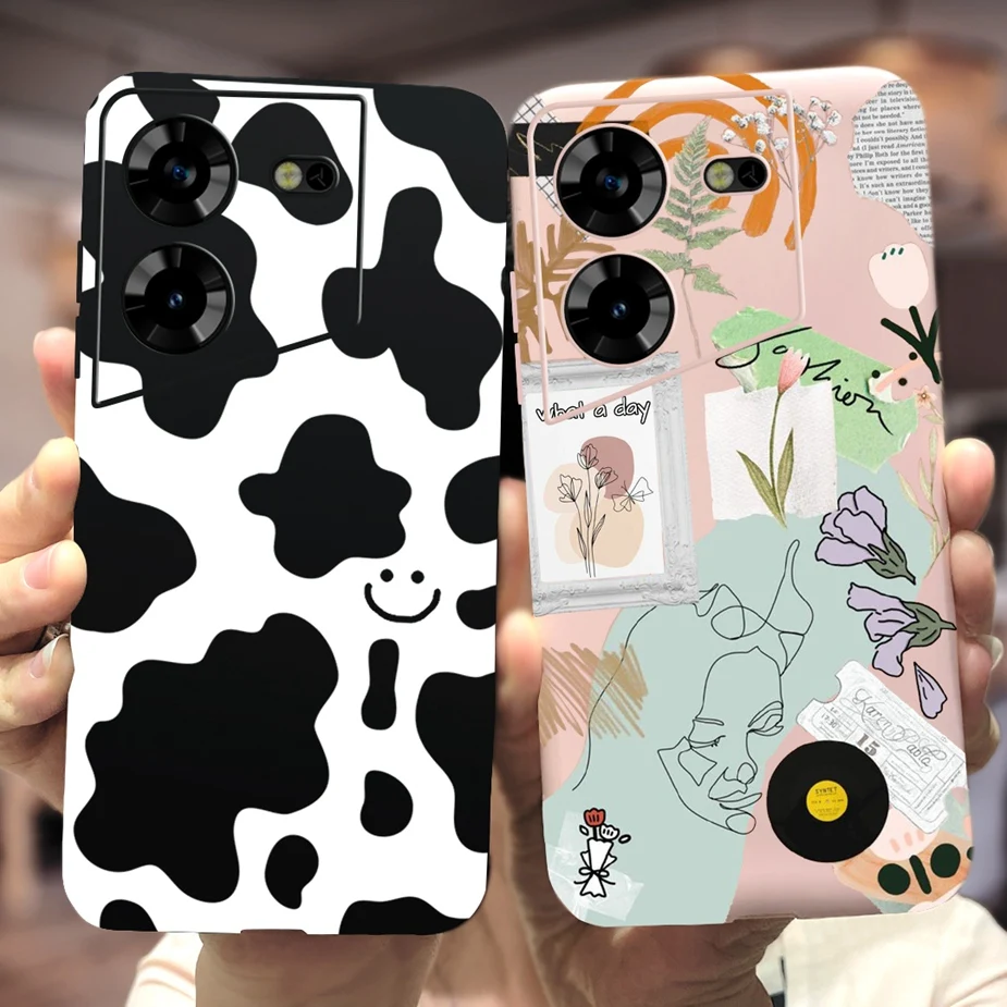 For Tecno Pova 5 Case LH7n Unique Art Painted Back Cover Soft Silicone Phone Case For Tecno Pova 5 Pova5 Fundas Capa 6.78'' Bags