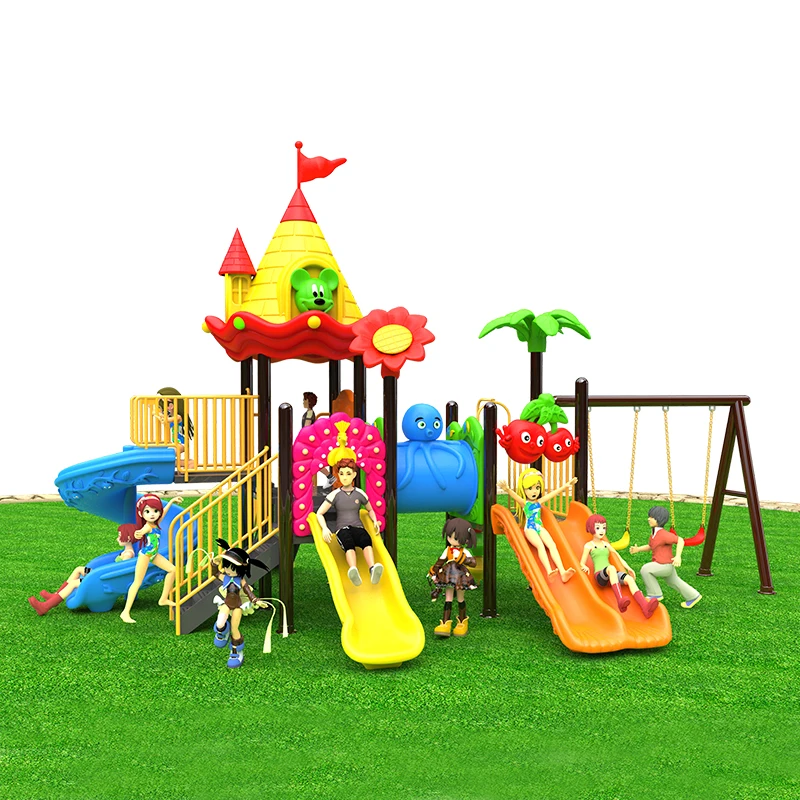 Wholesale High-Quality Safety Combined Outdoor Equipment Kids Plastic Playground Slides For Children