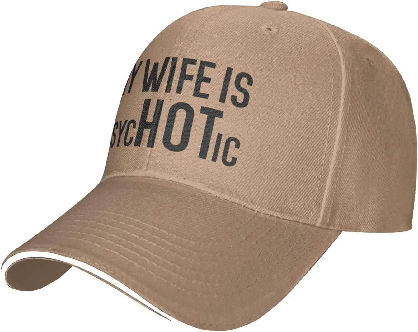 Saftbak Funny Hat My Wife is Psychotic H at for Women Dad H a t Cool