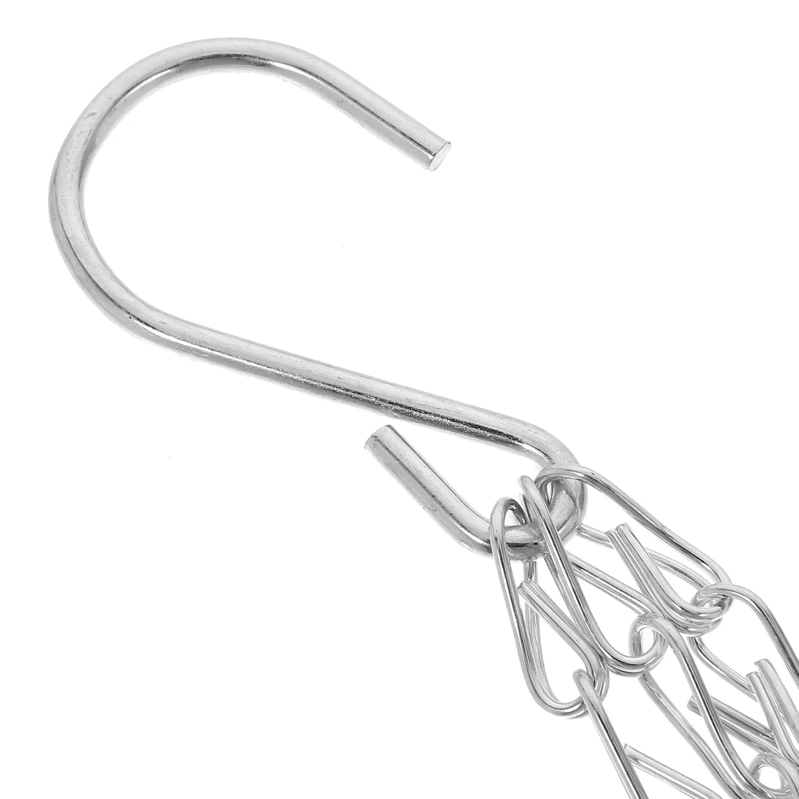 White Heavy Duty Iron Hanging Chain Style for Flower Pots Baskets Outdoor Gardens Balconies Ceiling Wall Hooks