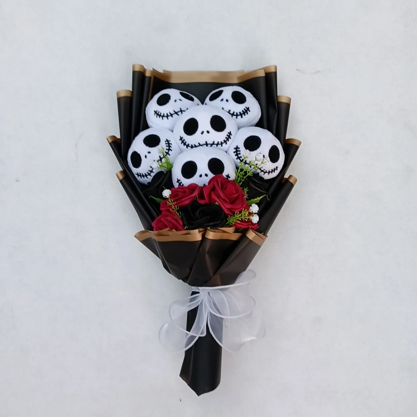 Movie The Nightmare Before Christmas Jack Skellington Creativity Bouquet Funny Skull Birthday Valentine'S Halloween Gifts