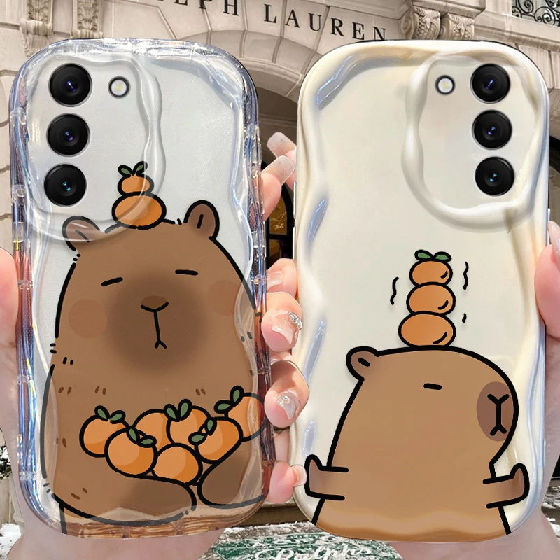 

Capybara Wave Case for Samsung Galaxy S24 S23 S22 S21 Ultra Plus S20 FE A73 A72 A71 A55 A54 5G A53 A52 A51 4G A50S A50 Cover