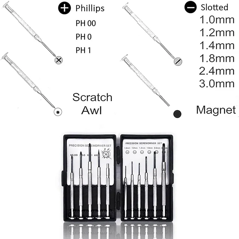 11pcs precision screwdriver computer mobile phone clock batch