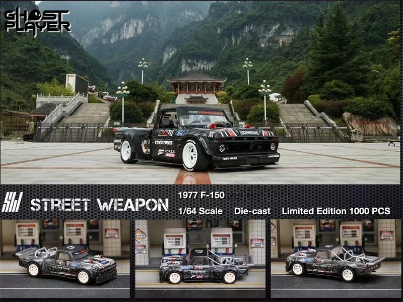 Sw 1:64 Hoonitruck Ken block TIANMEN MOUNTAIN 1977 F-150 Model Car