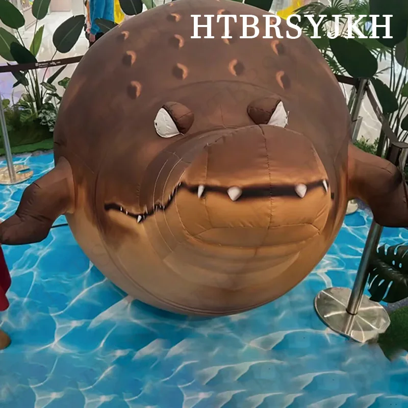 

Надувные крокодилы с воздуходувками, воздушные модели морской жизни, уличный квадратный реквизит для украшения океанского парка