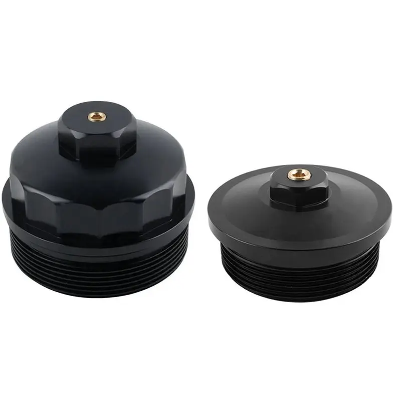 

Car Aluminum Oil Filter Cap & Fuel Filter Cap For Ford F250 F350 F450 F550 6.0L 2003-2007 Powerstroke Diesel Auto Parts-A67F