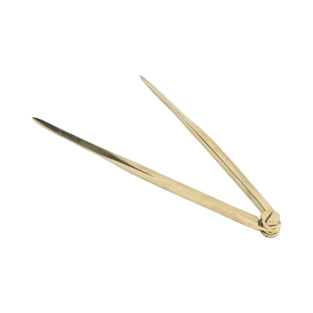 170mm Solid Brass Straight Chart Divider Tool AEF2 Series High Gold Color For Architecture Engineering Inst 170mm