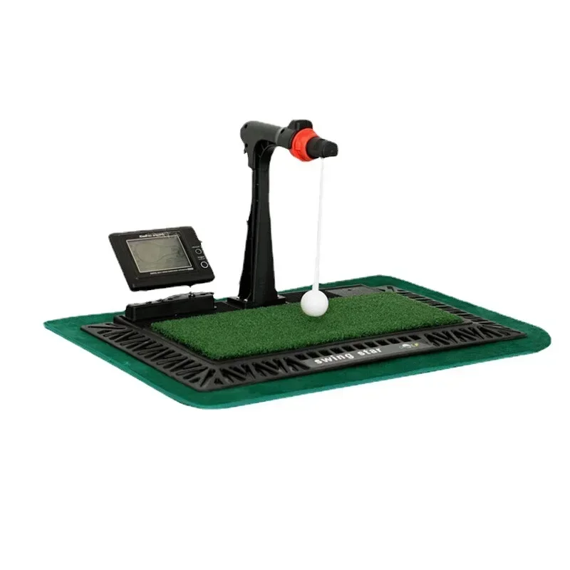 Digital screen and assisted voice office swing practice instructor with English panel indoor digital swing practice golf