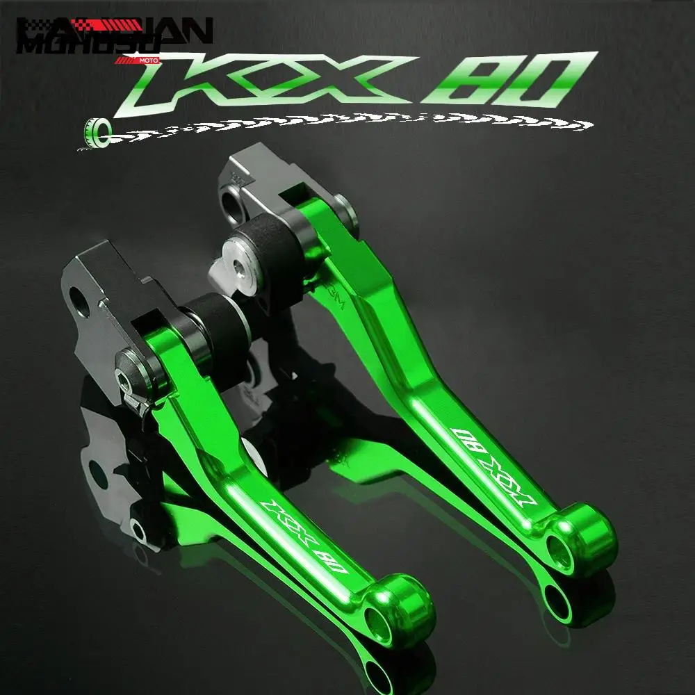 

KX80 Brake Clutch Lever Dirt Pit Bike Brake Clutch Levers Grips For Kawasaki KX80 KX 80 2001-2018 2014 2015 2016 2017 Parts