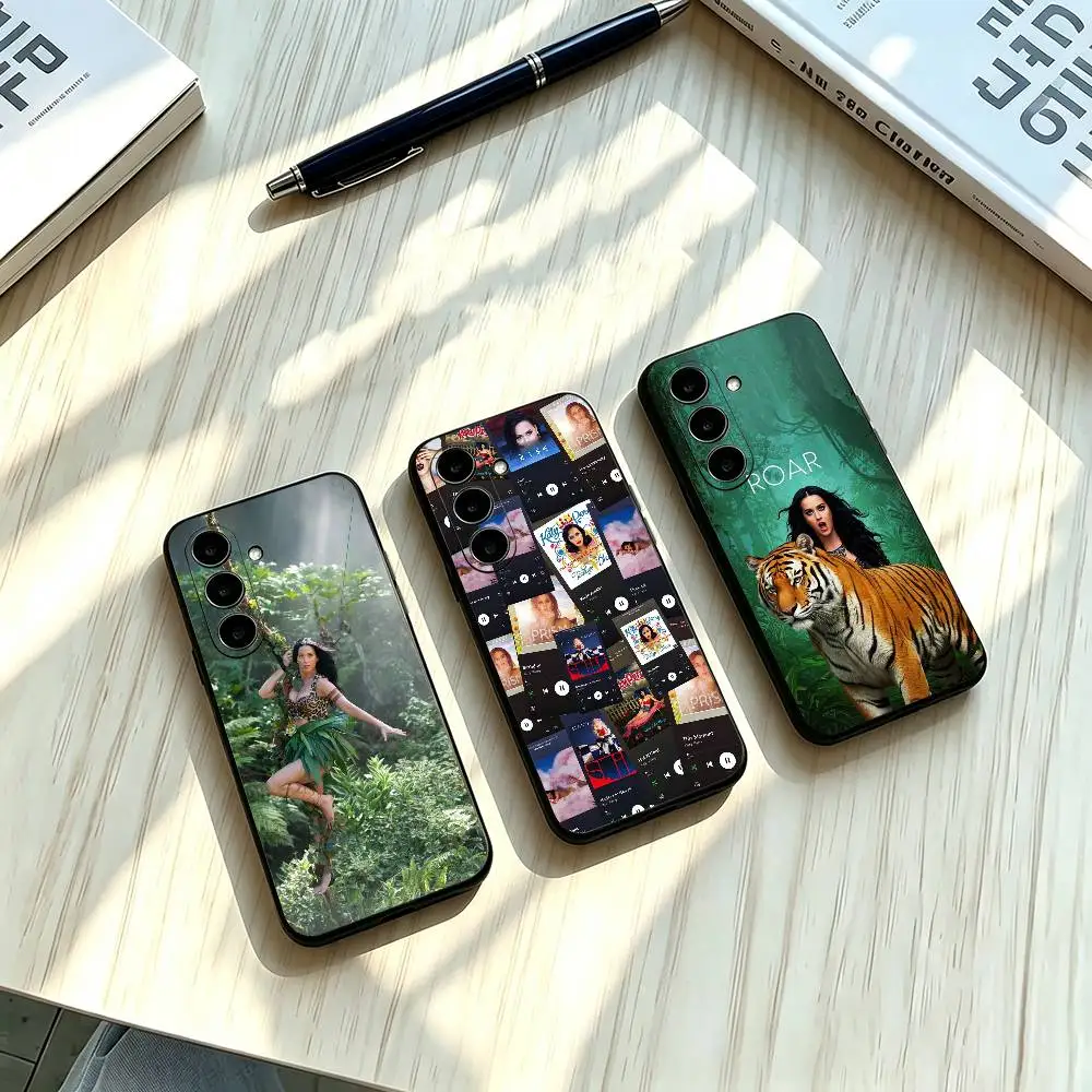 Power Pop Singer Katy Perry Roar Stand Soft Silicone Phone Case Ultra Thin For Samsung A73 20,21s,22,31,32,52,53,72