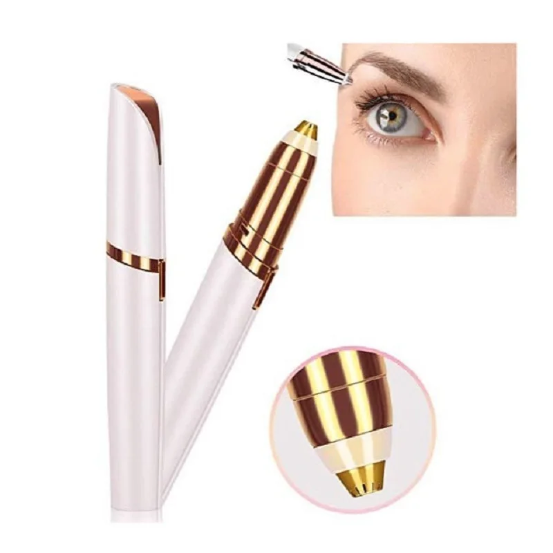 Women Electric Eyebrow Trimmer Security Hair Removal Eye Brow Epilator Mini Shaper Shaver Painless Razor Facial  Remover