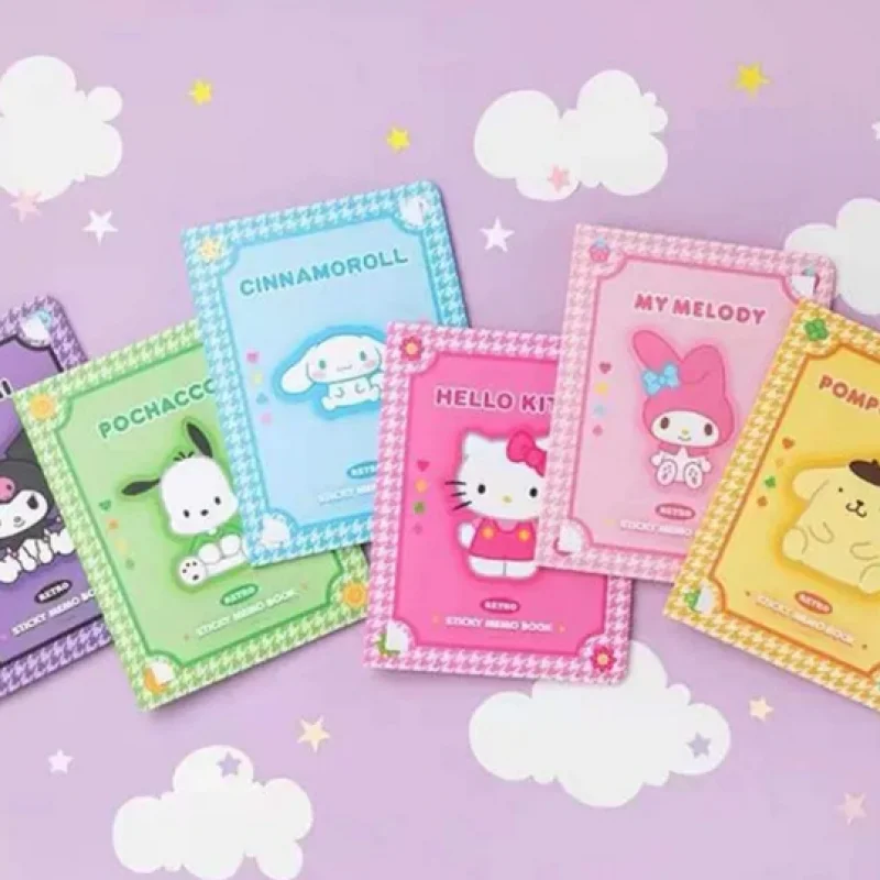 Kawaii Sanrio Hello Kitty Convenience Book Mymelody Kuromi Cinnamoroll Note Book Cute Paste Notepad Student Office Stationery