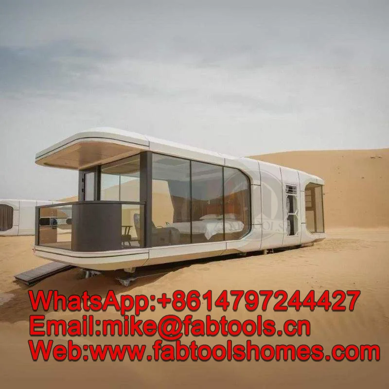 Portable 2 Bedroom Container House Mobile Steel Home 40ft and 20ft Sizes for Hotels USA and Italy