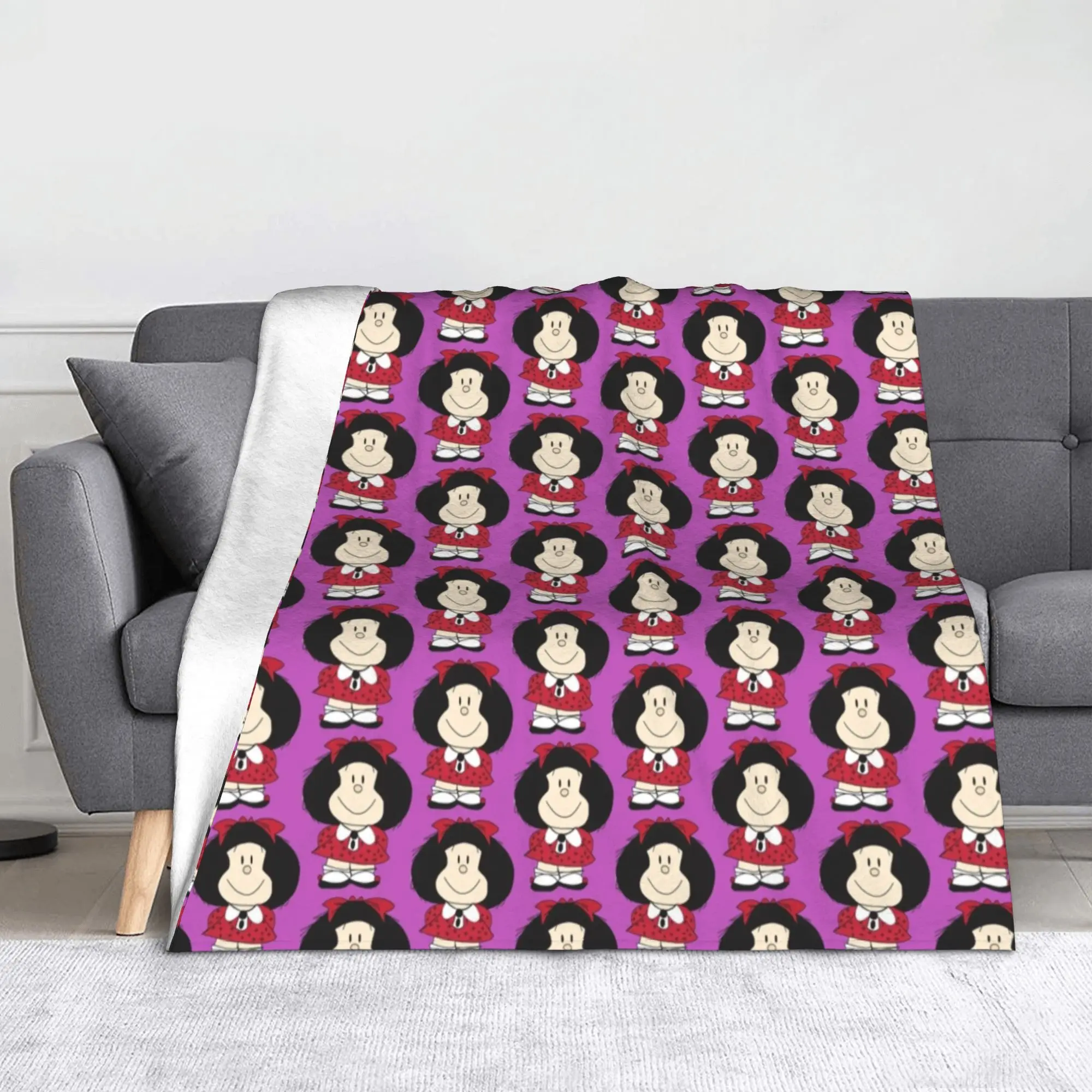 

Mafaldas Blanket Fleece Autumn/Winter Breathable Ultra-Soft Throw Blanket for Sofa Office Bedspreads