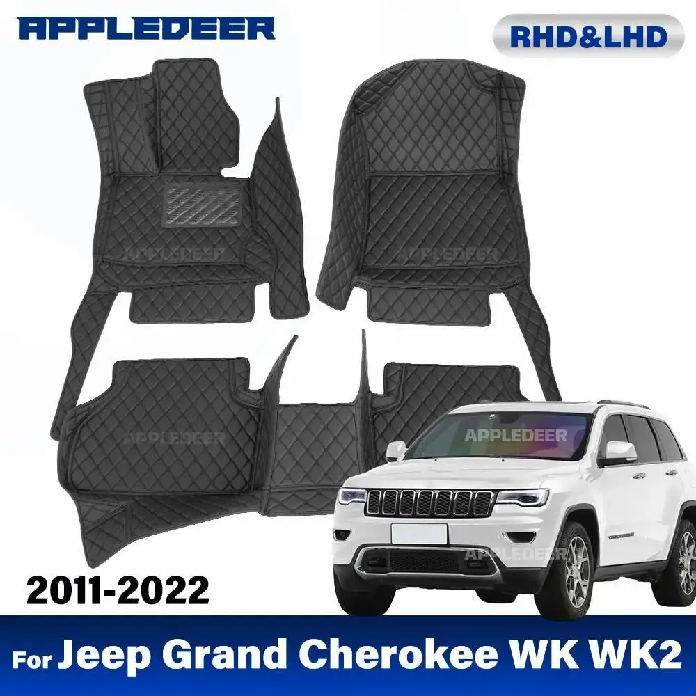 

Car floor mats for Jeep Grand Cherokee WK WK2 2011-2022 2019 2018 2017 Custom Trunk Mat Auto Carpet Cover Interior Accessories
