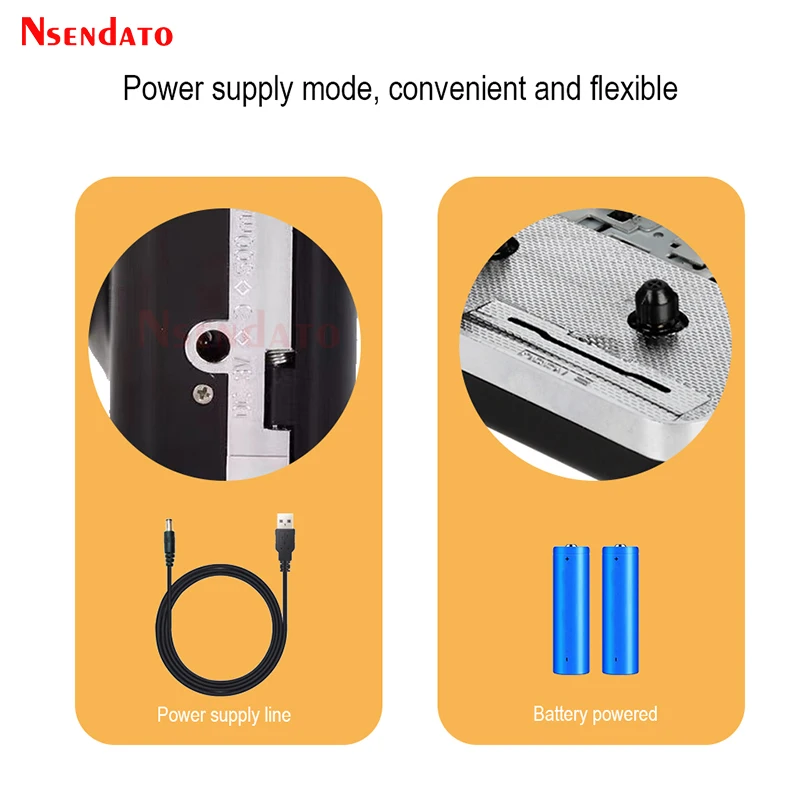 Reproductor de música de casete USB, adaptador de captura de grabadora, reproductor de cinta de casete estéreo, convertido en convertidor de MP3 con altavoz