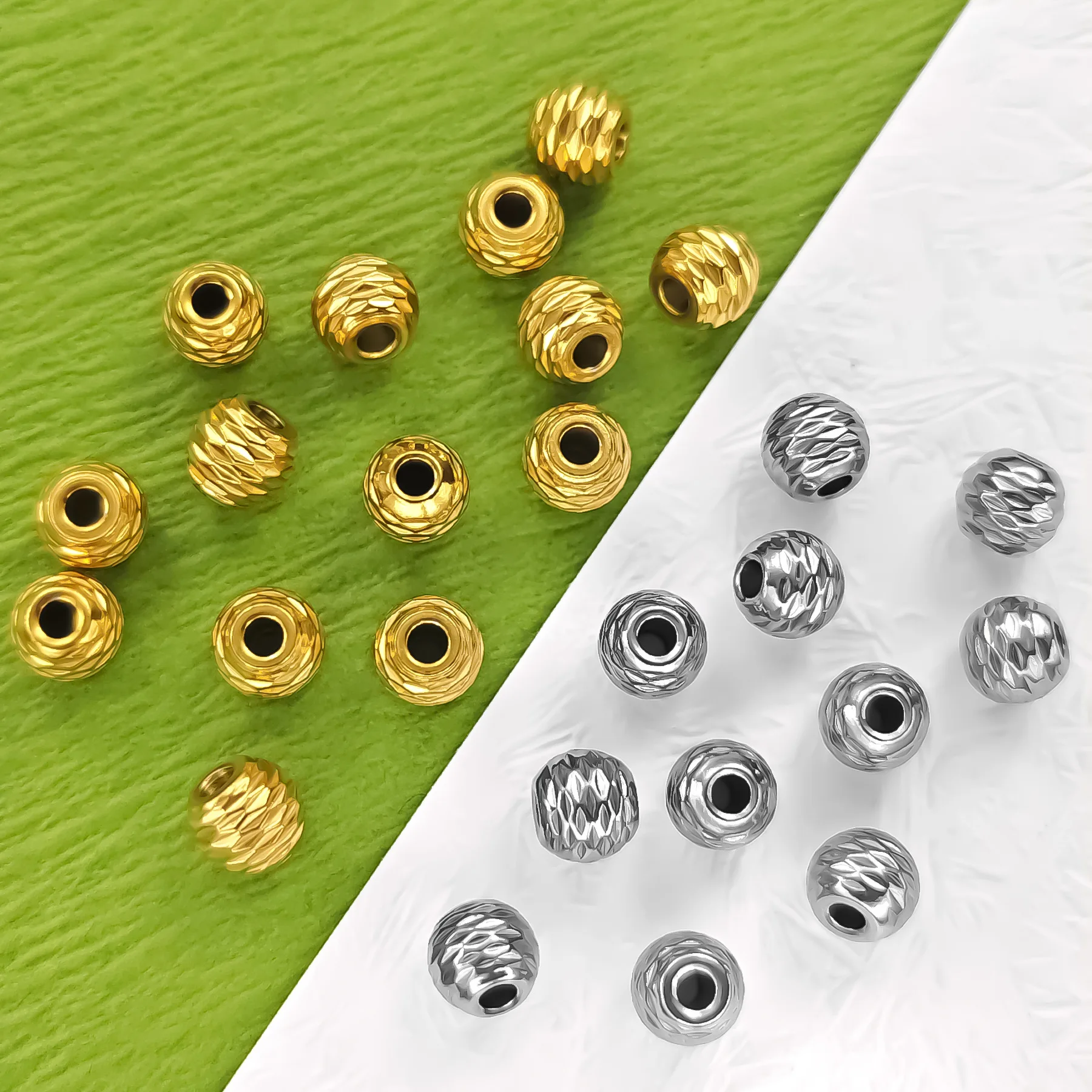 

10Pcs Stainless Steel Unusual Beads Separators DIY Craft Bracelet Necklace Supplies for Jewelry Making Materials Accessories