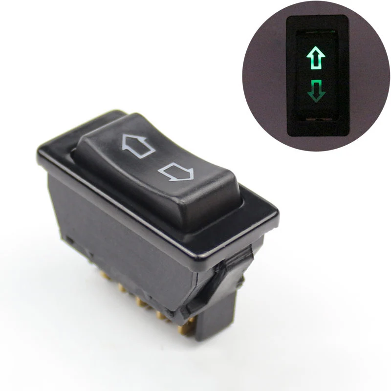 

Universal 5Pins Car Window Lifting Switch Car Electric Power Control Window Glass Button Double Arrow Lifting Switch Accessories
