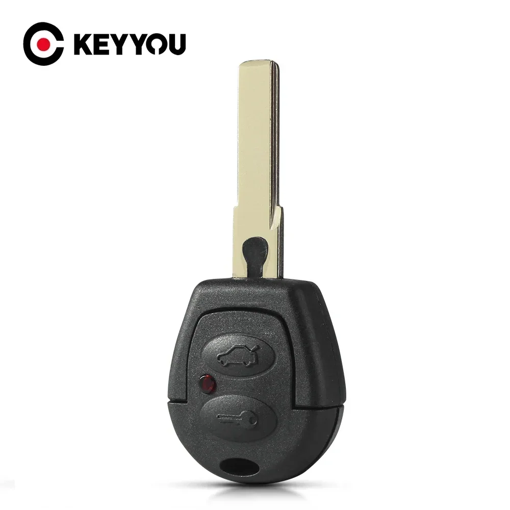 KEYYOU 2-Tasten-Ersatz-Fernbedienungs-Autoschlüsselgehäuse für VW Polo Golf Jetta Sharan Seat Leon SKODA FABIA OCTAVIA für Skoda