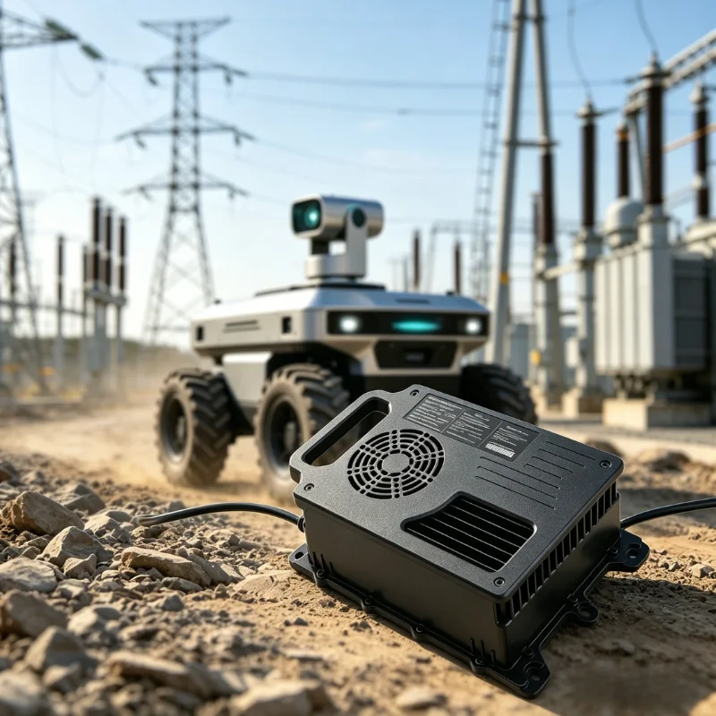 48V 50A 3300W 14S Lithium-ion  Battery Charger For Automated Tow Tractors Built-in