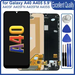 AMOLED LCD for Samsung Galaxy A40 A405F LCD Display Touch Screen Digitizer for Samsung A40 A405FN A405FM A405SScreen Replacement