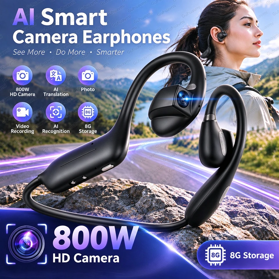 Wireless Charger - Casque intelligent à oreilles ouvertes avec