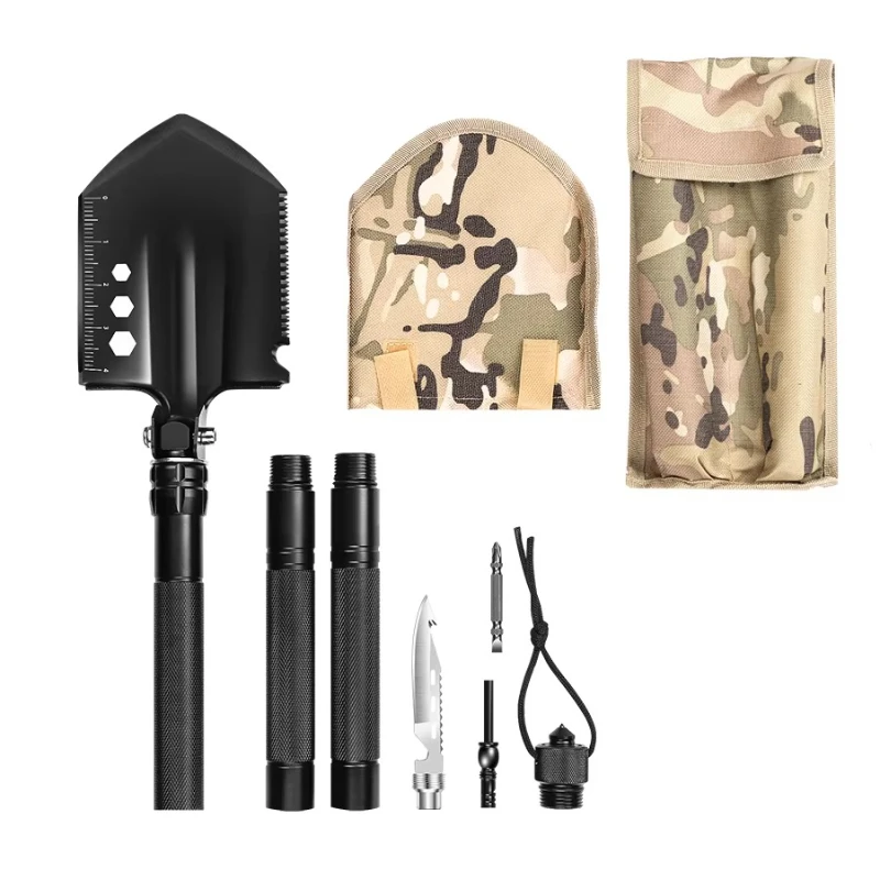 

Outdoor life-saving shovel Portable steel multi-tool breeding garden Removable camping tactical shovel