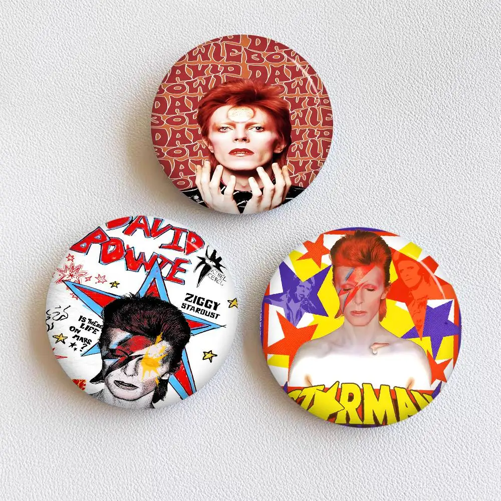 Musician D-David B-BowieS Customizable Soft Button Pin For Women Creative Jewelry Funny Badge Cartoon Lover Hat