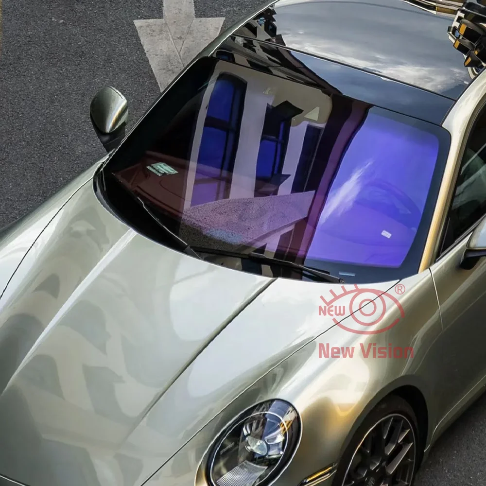 

1mX6m VL70% Chameleon Purple High Definition Window Tint Film High Insulation UV Rejection Chameleon Tint Film For Car Windshied