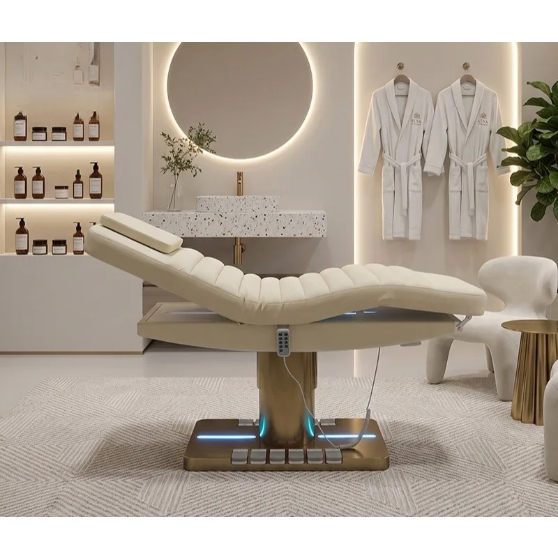 Plump electric beauty bed lifting, sitting and lying down adjustment micro-whole bed beauty tattoo embroidery medical beauty bed