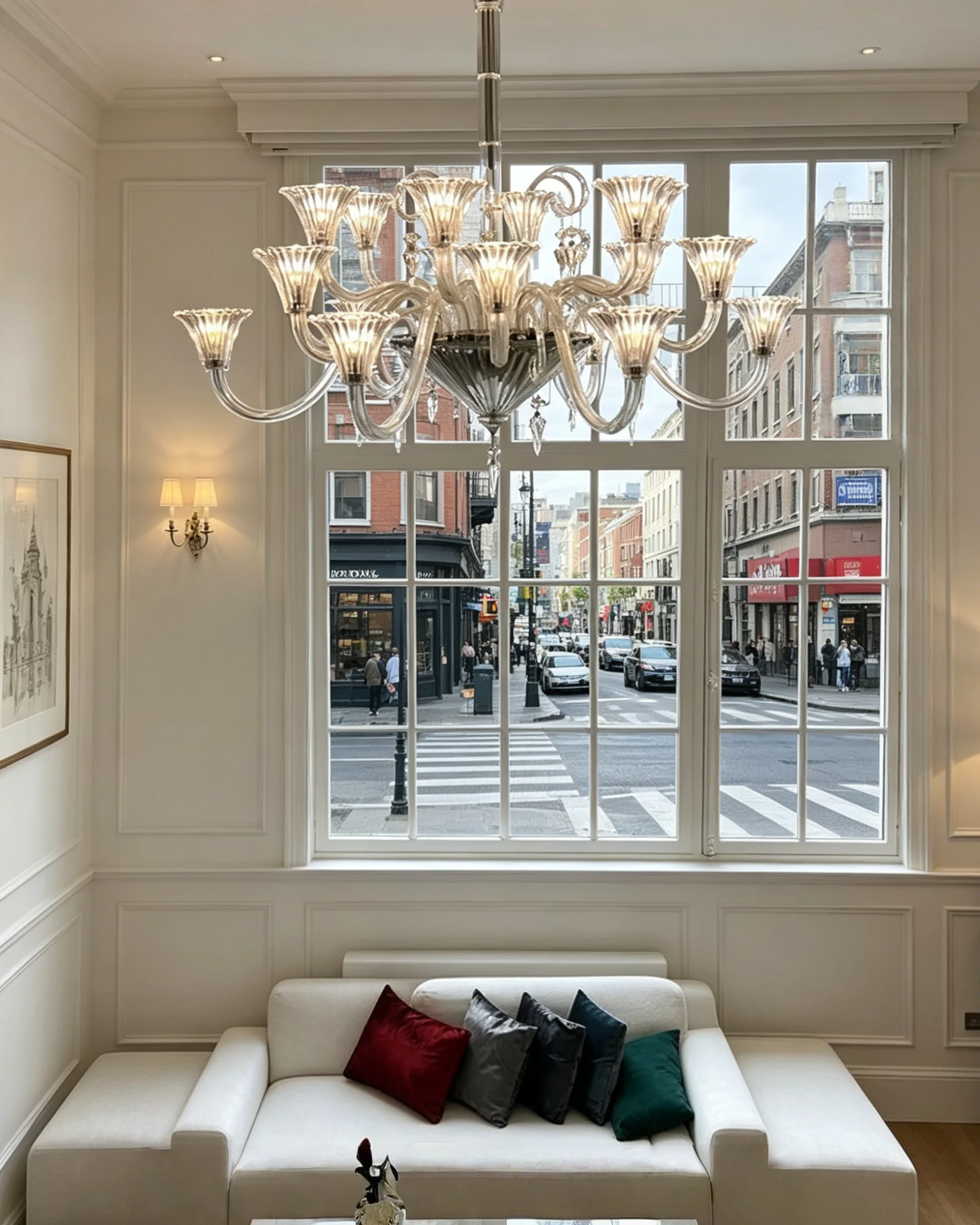

Modern Foyer Crystal Chandelier for living room Luxury Home Decor Cristal Lustre Staircase Ceiling light hanging lamp 5.0 2