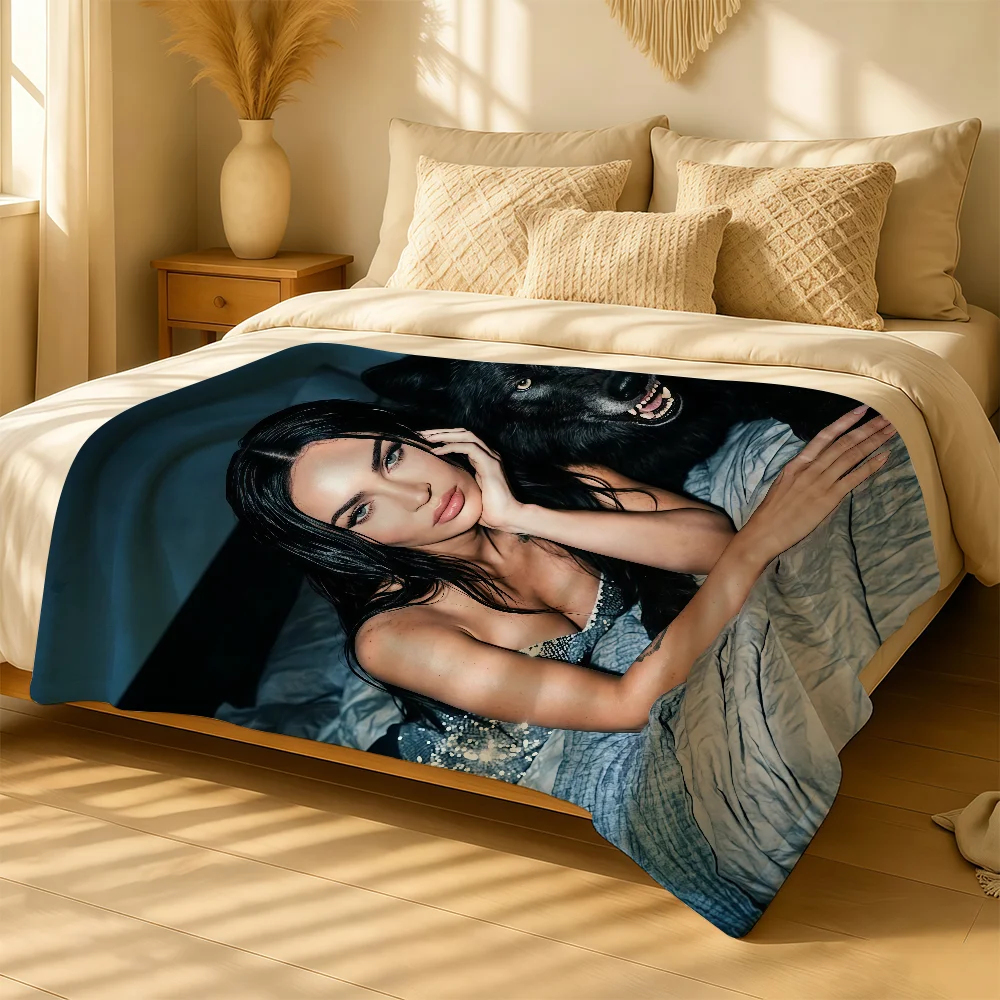 Actor M-Megan Fox Blanket For Soft Warm Knee For Bedroom Living Room Bed Sofa Camping Picnic Office Gift Throw