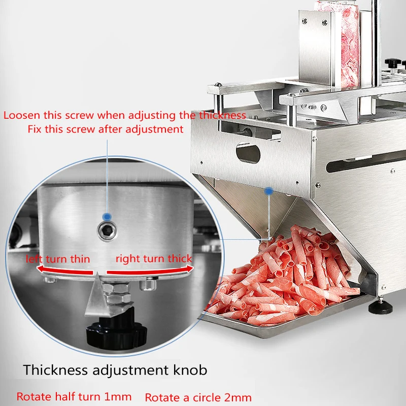 Electric Meat Slicer Mutton Roll Grinder Food Mincer Knife Beef Lamb Cutting Machine Slicing Vegetable Bread Cutter