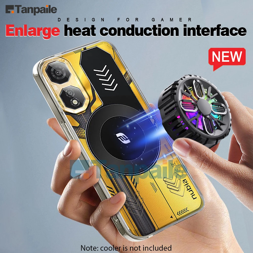 for Nubia Neo2 5G Neo 2 Cooling Case Shockproof Transparent Black Soft TPU Gaming Heat Dissipation Bumper Capa Funda Casing