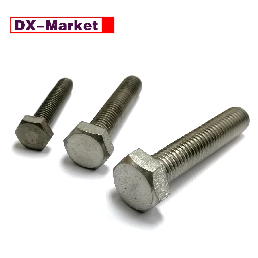 

M10 Titanium Hexagon Bolt , m6-m18 gr2 Ti Screw Fasteners,E017