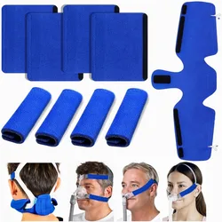 4 Pack Mask Strap Cover +1 Pack Neck Comfort Cushion Mask Cover, Universal Face Cushions Pad for Most CPAP Mask Keep Comfortable