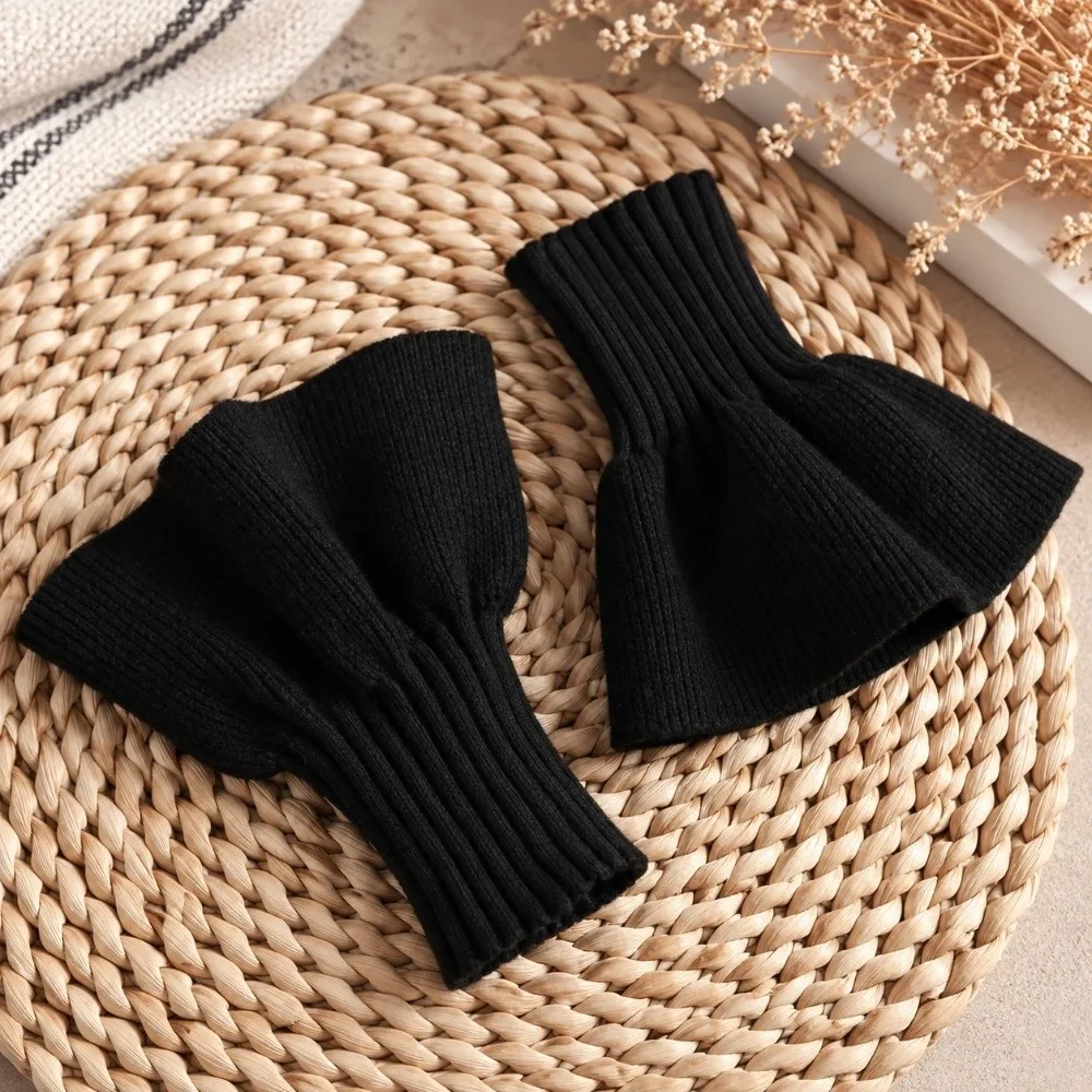 Ruffled Lace Wrist Cuffs Black White Detachable Design Fake Sleeves Sweet Hand Sleeves Fake Sleeve Gloves For Lolita Outfit