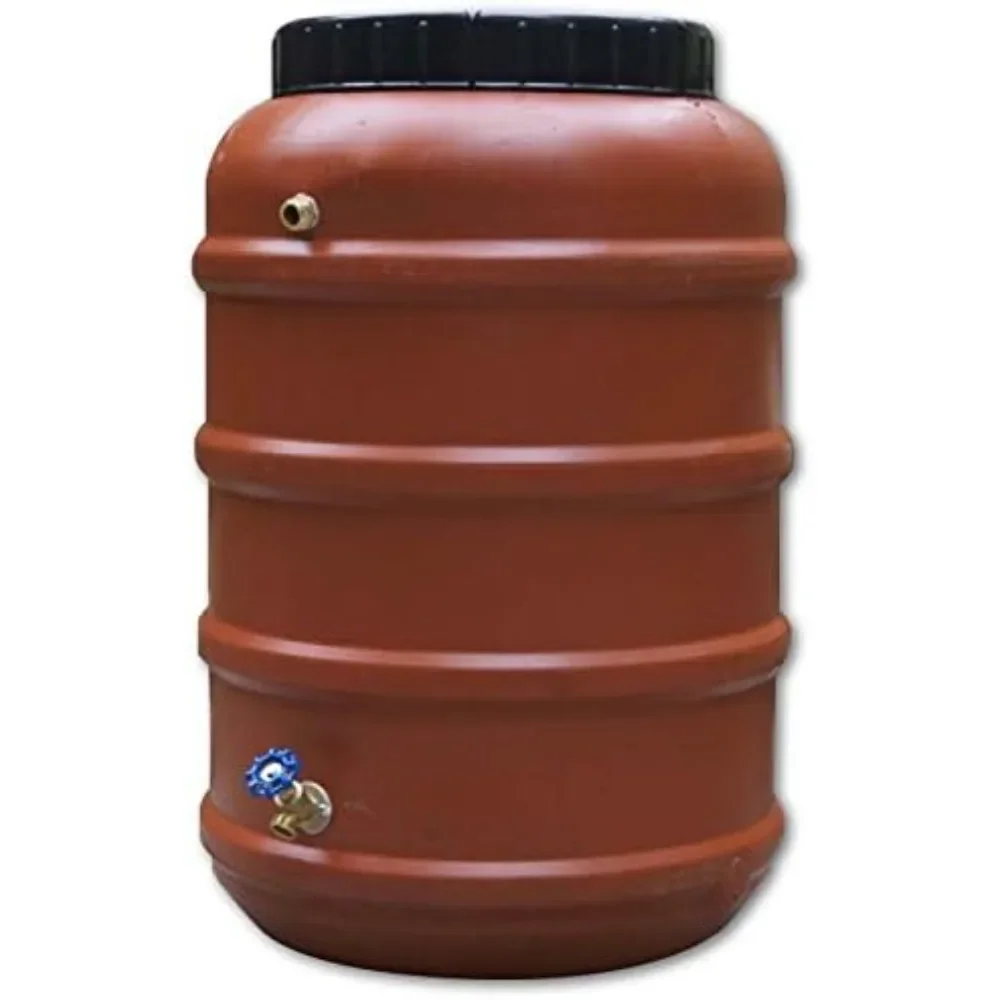 

Бочка от дождя, набор «сделай сам», изготовлен из Previously Used Food Grade Barrel, Upcycled, переработанный, размер 58-галон