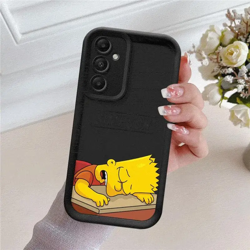 Case For Samsung A54 A52 A14 A53 A12 A13 A23 A71 A34 A51 A13 A33 A15 A32 A22 A55 A24 Silicone Phone Case Disney Funny Simpson