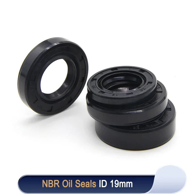 2/5pcs NBR Oil Seal ID 19mm TC-19*25/26/28/30/32/35/40/42/45/47*5/6/7/8/10mm Nitrile Rubber Shaft Double Lip Oil Gasket