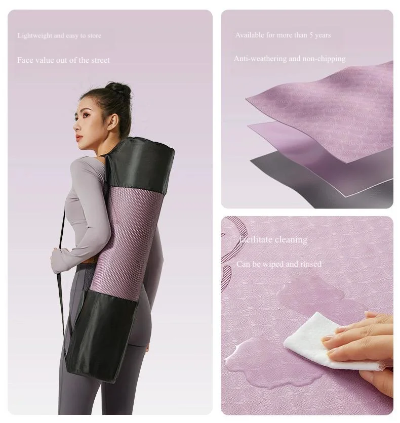 Estera de yoga y estera de ejercicio para uso doméstico, mujeres: específico, absorbente de golpes, silenciosa, nuevo modelo 2025, antideslizante profesional
