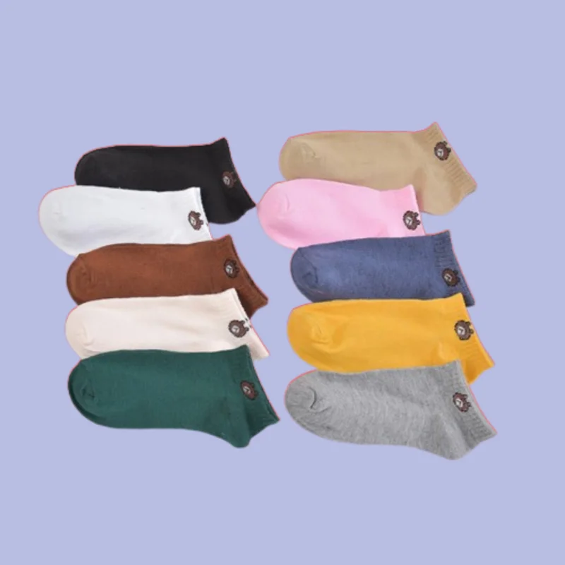 10/20 Paare ins Socken kleine Gänseblümchen Frauen Boots socken Bären socken niedlich animierte Erdbeer bär Mädchen Mode Socken unsichtbare Socken