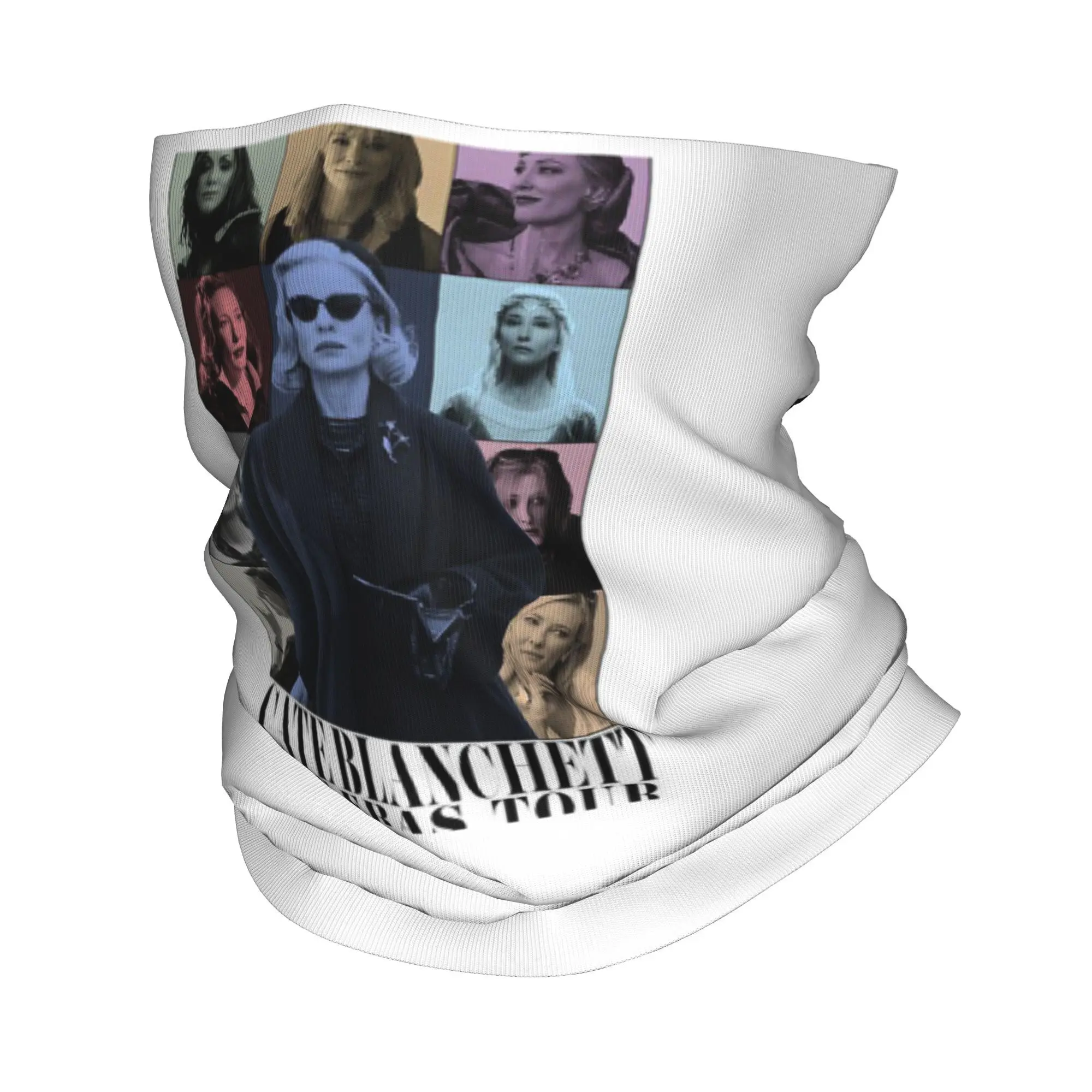 

Бандана с персонажами Cate Blanchett, гетры с принтом, маска, шарф, теплый головной убор для езды на велосипеде, унисекс, для взрослых, весь сезон