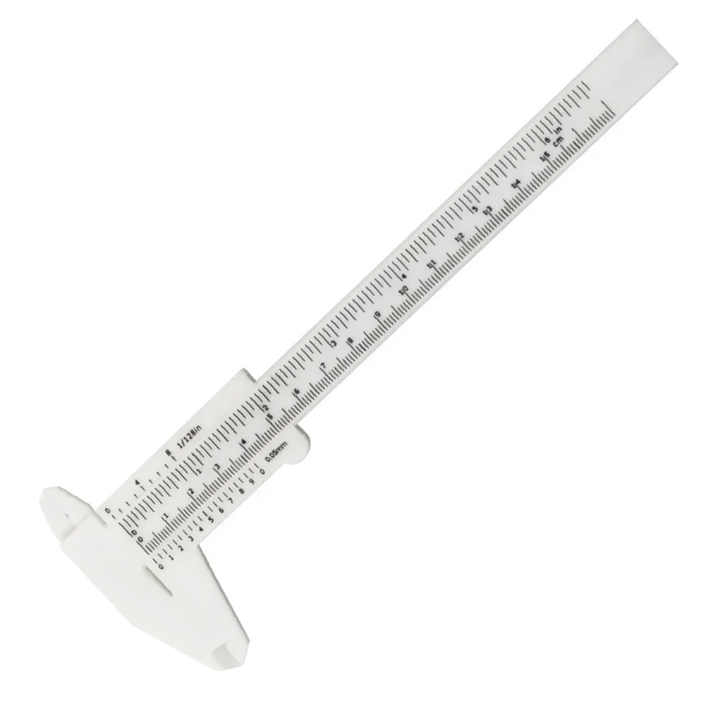 Vernier Caliper Plastic Vernier Caliper Double Scale Ruler 0 150mm Mini Measuring Tool for School/Gewelry DIY