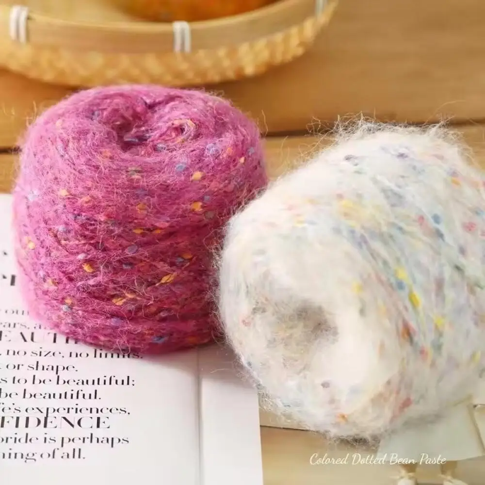 1Pc Matte Chenille Garn Puppe Faden Handgemachte Häkeln Gestrickte Material Kleine Eis Streifen Faden