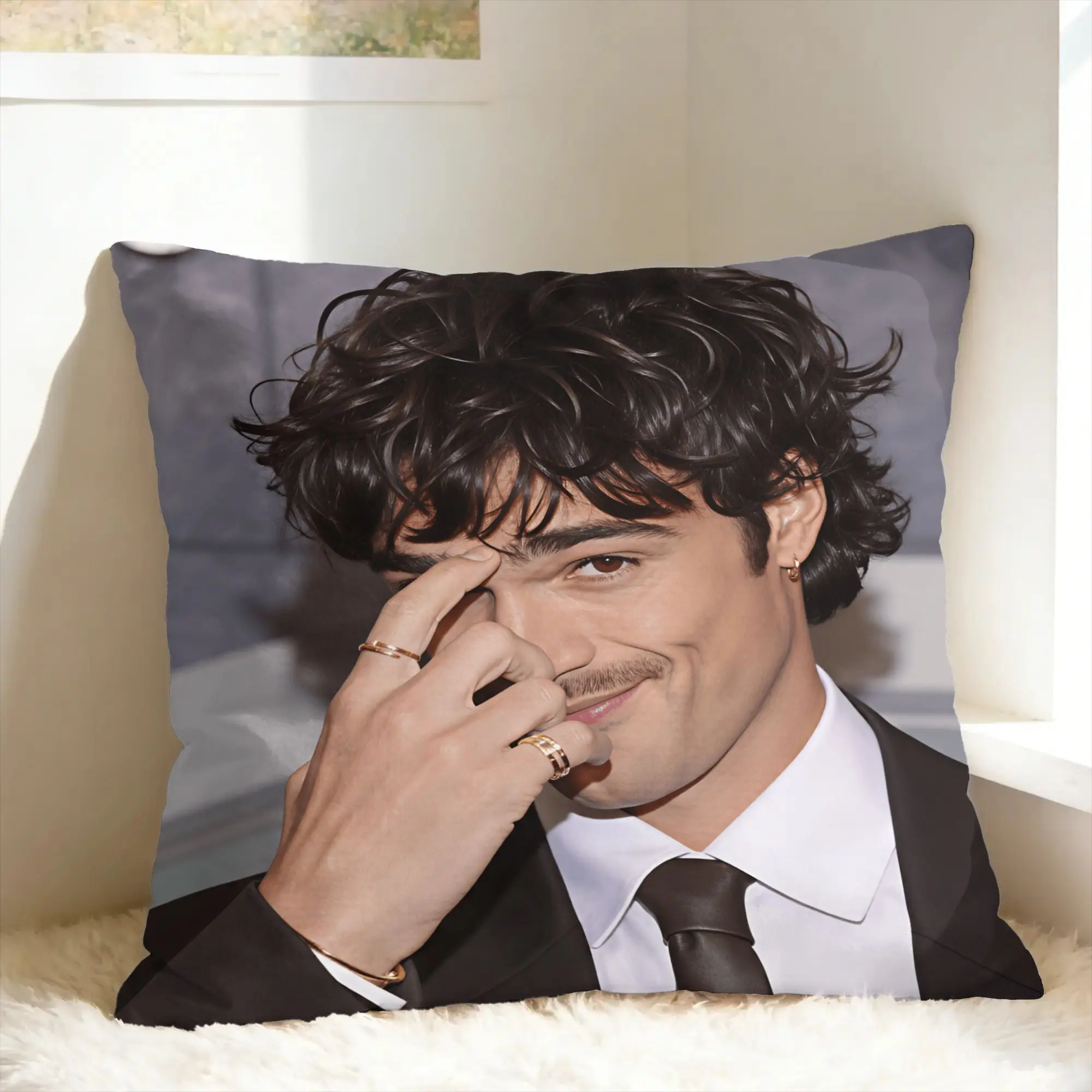 Jacob E-Elordi Pillow Case  Custom Pillow Cover Retro Trendy Pillowcases For Sofa Home Decoration