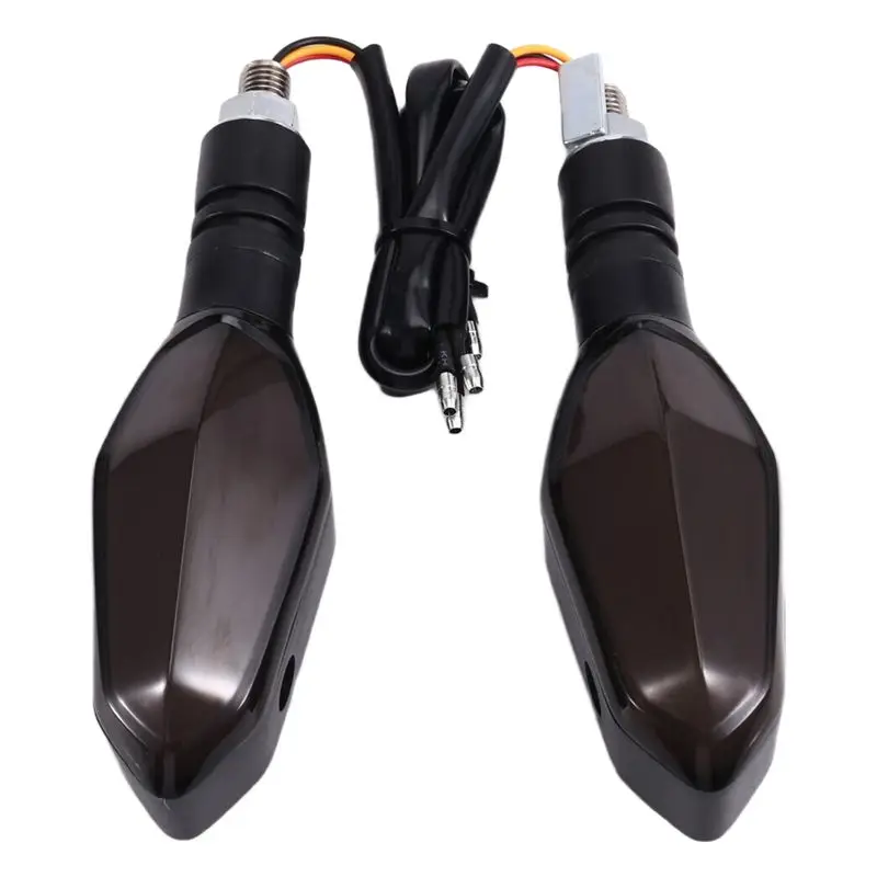 A85E-Mini Flashing LED Turn Signal Light 1 Pair For Motorcycle Projection Lamp Ambient Turning Light